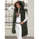 Garā tumši zaļā veste Toter JS/5M3152/136Z - Sievietēm Garā tumši zaļā veste Toter JS/5M3152/136Z