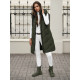 Garā tumši zaļā veste Toter JS/5M3152/136Z - Sievietēm Garā tumši zaļā veste Toter JS/5M3152/136Z