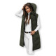 Garā tumši zaļā veste Toter JS/5M3152/136Z - Sievietēm Garā tumši zaļā veste Toter JS/5M3152/136Z