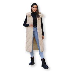 Kiket brūna garā veste Kiket brūna garā veste