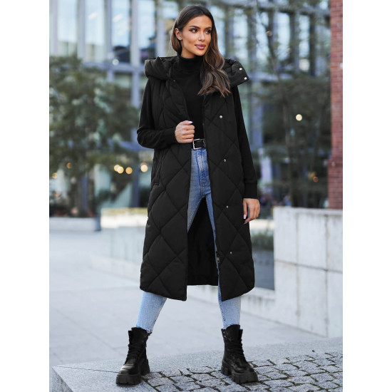 Melna gara veste Kiket JS/5M3165/392 - Rīcība Melna gara veste Kiket JS/5M3165/392