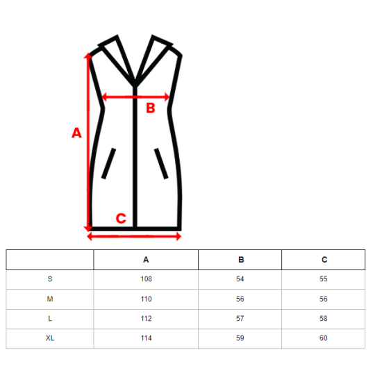 Melna gara veste Kiket JS/5M3165/392 - Rīcība Melna gara veste Kiket JS/5M3165/392