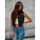 Melna īsa veste Giter JS/16M9079/392 - Sievietēm Melna īsa veste Giter JS/16M9079/392