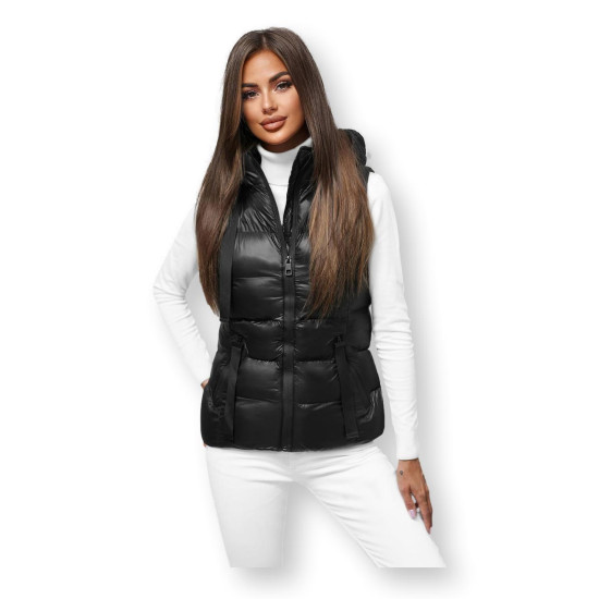 Melna veste Bizer JS/5M3133/392 - Sievietēm Melna veste Bizer JS/5M3133/392