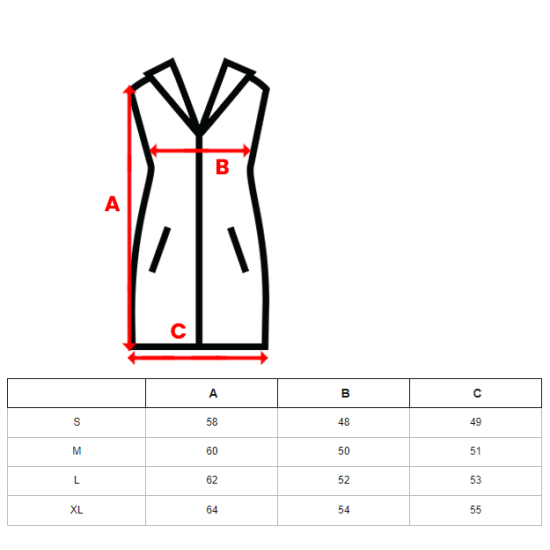 Sarkanā veste Bizer JS/5M3133/270 - Sievietēm Sarkanā veste Bizer JS/5M3133/270