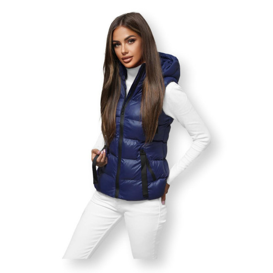 Tumši zila veste Bizer JS/5M3133/215 - Sievietēm Tumši zila veste Bizer JS/5M3133/215