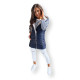 Zila divpusējā veste Melani TY3415 - Sievietēm Zila divpusējā veste Melani TY3415