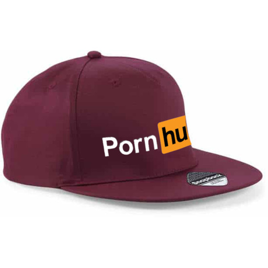 Fullcap cepure bordo krāsā Pornhub PK3018 - Aksesuāri vīriešiem Fullcap cepure bordo krāsā Pornhub PK3018