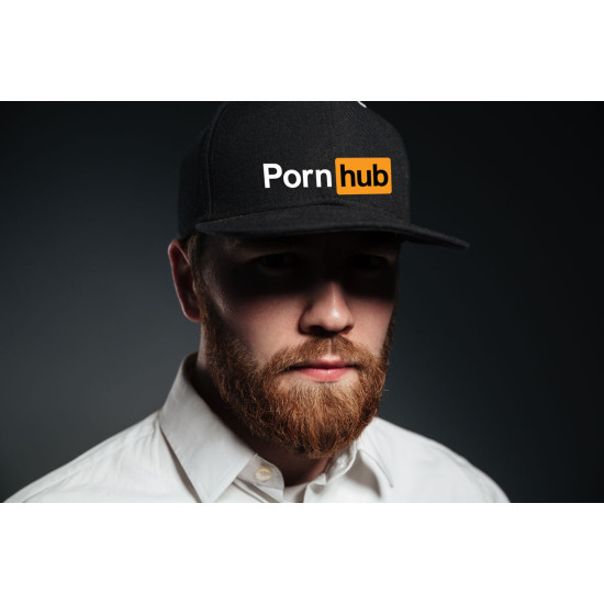 Unisex cepure melna Pornhub PK3014 - Aksesuāri vīriešiem Unisex cepure melna Pornhub PK3014