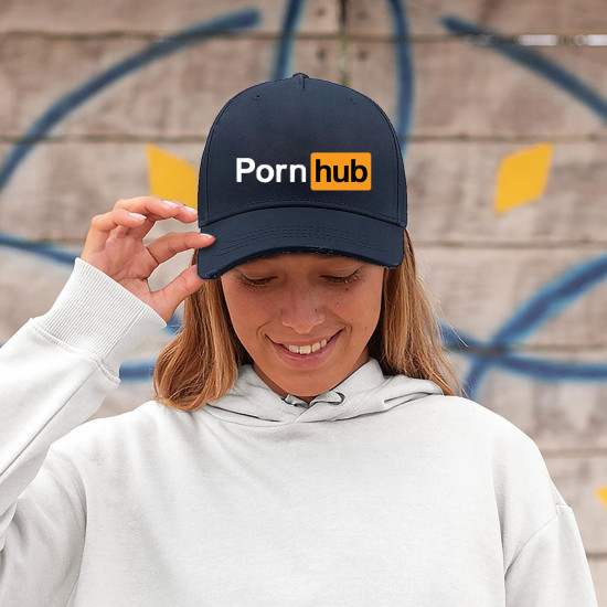 Unisex cepure tumši zila Pornhub PK3014 - Aksesuāri vīriešiem Unisex cepure tumši zila Pornhub PK3014