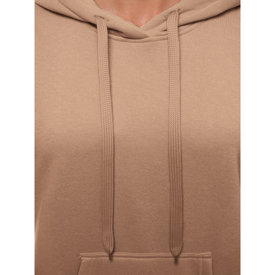 Brązowa damska sukienka z kapturem Megan JS/YS10003/91