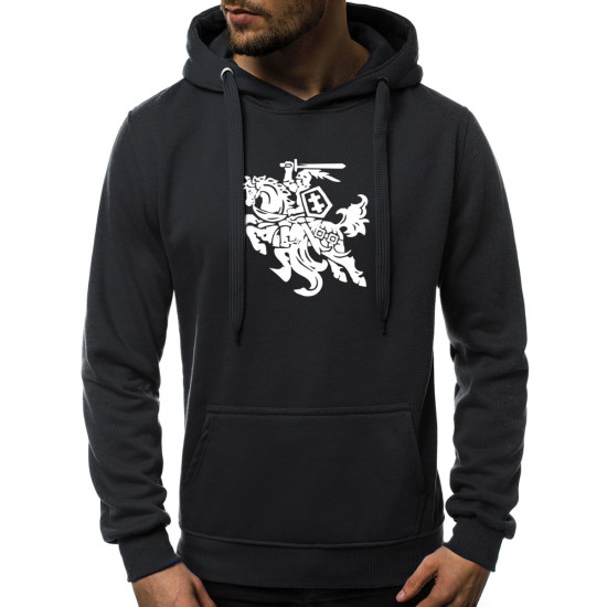 Vīriešu tumši zils džemperis ar kapuci Vytis Džemperi