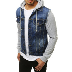 Vīriešu džinsu jaka ar kapuci Ketan