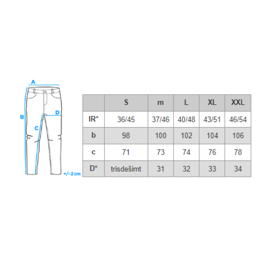Pelēkas bikses Miren V1 OM-PACP-0116 - Bikses Pelēkas bikses Miren V1 OM-PACP-0116