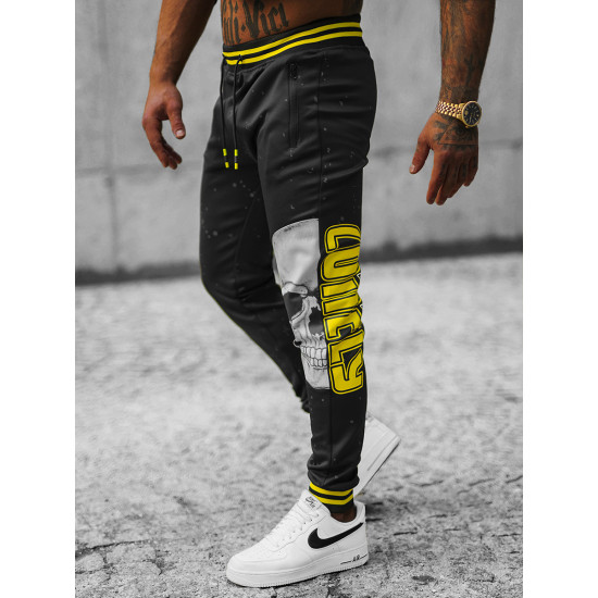 Men's black pants Naras JS/K10228Z - Trousers Men's black pants Naras JS/K10228Z