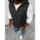 Vīriešu melna veste ar gotuvo Nanor JS/M805/392 - Vīriešiem Vīriešu melna veste ar gotuvo Nanor Vestes