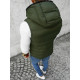 Tumši zaļa veste ar Nanor kapuci JS/M805/136 - Vīriešiem Tumši zaļa veste ar Nanor kapuci JS/M805/136
