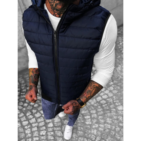 Vīriešu tumši zila veste Minel 8M1529/215 - Vīriešiem Vīriešu tumši zila veste Minel 8M1529/215