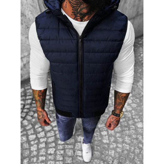 Vīriešu tumši zila veste Minel 8M1529/215 - Vīriešiem Vīriešu tumši zila veste Minel 8M1529/215