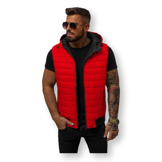 Sarkana vīriešu veste Minel JS/MY88Z - Vīriešiem Sarkana vīriešu veste Minel JS/MY88Z