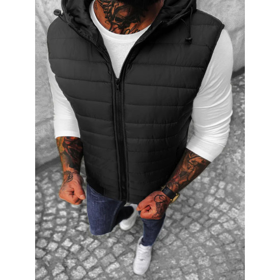 Vīriešu melnā veste Minel JS/MY88Z - Vīriešiem Vīriešu melnā veste Minel JS/MY88Z