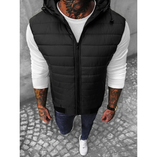 Vīriešu melnā veste Minel JS/MY88Z - Vīriešiem Vīriešu melnā veste Minel JS/MY88Z