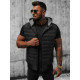 Black hooded vest Naron Vests