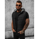 Black hooded vest Naron Vests