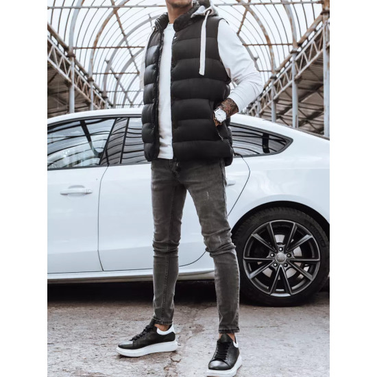 Vīriešu melna veste Doger TX3936z - Vīriešiem Vīriešu melna veste Doger TX3936z