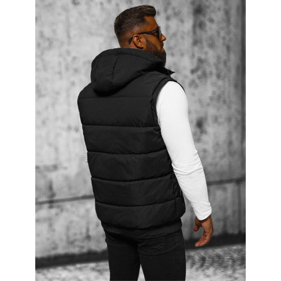 Vīriešu melna veste Inker JS/84M3028/392 - Vīriešiem Vīriešu melna veste Inker Vestes