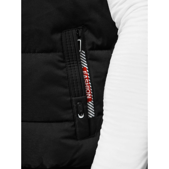 Vīriešu melna veste Inker JS/84M3028/392 - Vīriešiem Vīriešu melna veste Inker Vestes