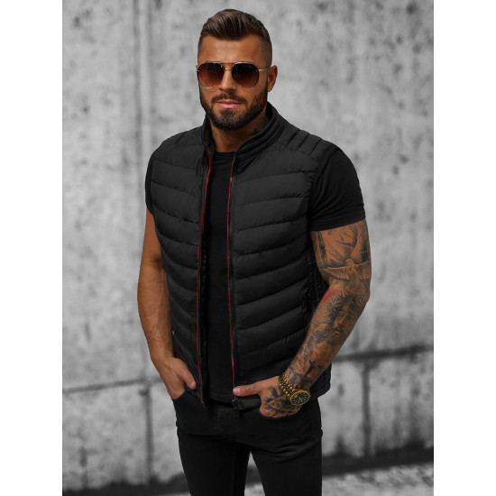 Vīriešu melna veste Piko N/7133 - Rīcība Vīriešu melna veste Piko N/7133