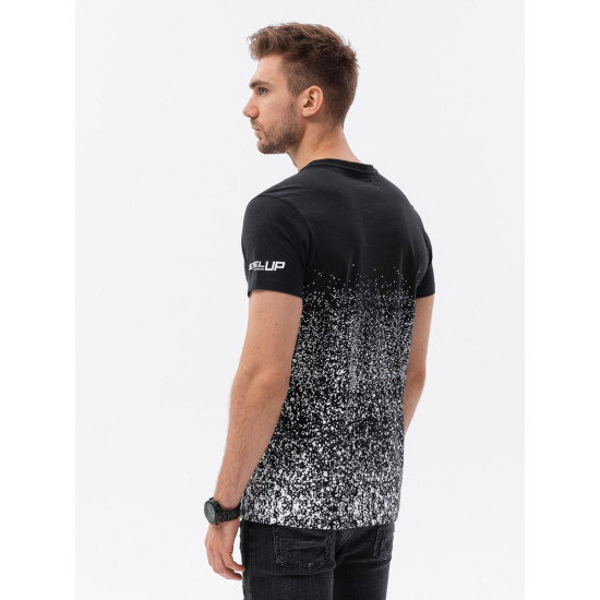 Akcija Melns T-krekls S1625 - T-krekls Akcija Melns T-krekls S1625