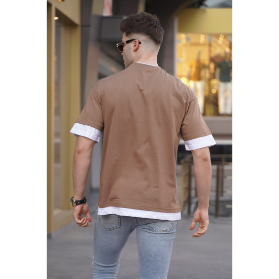 Brūns vīriešu krekls Zulu PK5802 - T-krekls Brūns vīriešu krekls Zulu PK5802 Premium