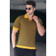 Dzeltens/melns vīriešu T-krekls Hippie PK5077 - T-krekls Dzeltens/melns vīriešu T-krekls Hippie PK5077 Premium