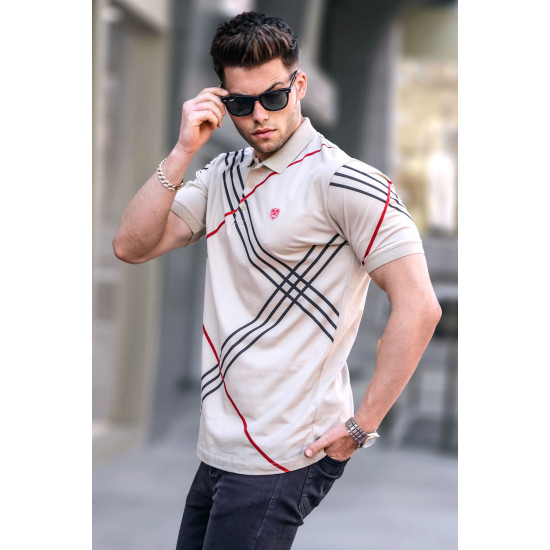 Vīriešu brūns polo krekls Zol PK5870 - T-krekls Vīriešu brūns polo krekls Zol PK5870 Premium