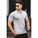 Vīriešu gaiši pelēkas krāsas T-krekls Polo PK5090 - T-krekls Vīriešu gaiši pelēkas krāsas T-krekls Polo PK5090 Premium