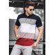 Vīriešu melns/sarkans krekls Polo PK9280 - T-krekls Vīriešu melns/sarkans krekls Polo PK9280 Premium
