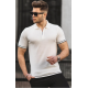 Vīriešu baltas krāsas T-krekls Polo PK5090 - T-krekls Vīriešu baltas krāsas T-krekls Polo PK5090 Premium