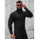 Karim Black Zip Up Sweater For Men