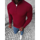 Makar bordo krāsas džemperis ar pusrāvējslēdzēju