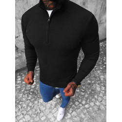 Melns puspapīra džemperis Makar Melns puspapīra džemperis Makar