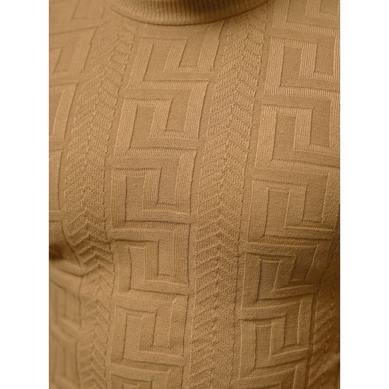 Brown jumper Porter O/ZZ190126 - For men Brown jumper Porter O/ZZ190126