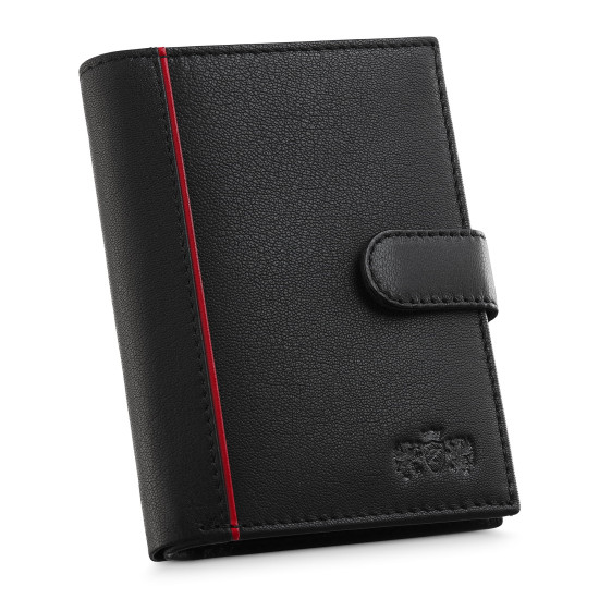 Pinigne leather black Gaser ZG-N4L-F16 - Accessories for men Pinigne leather black Gaser ZG-N4L-F16