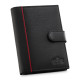 Pinigne leather black Gaser ZG-N4L-F16 - Accessories for men Pinigne leather black Gaser ZG-N4L-F16