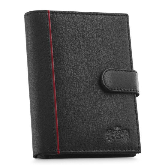 Pinigne leather black Gaser ZG-N4L-F16 - Accessories for men Pinigne leather black Gaser ZG-N4L-F16