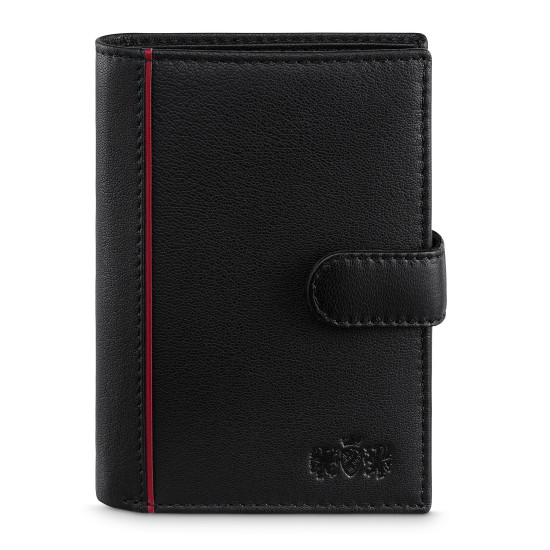 Pinigne leather black Gaser ZG-N4L-F16 - Accessories for men Pinigne leather black Gaser ZG-N4L-F16