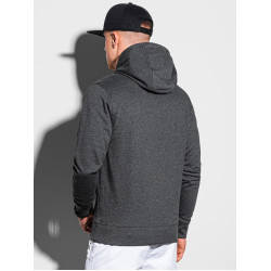 Tumši pelēks džemperis ar kapuci Vytis
