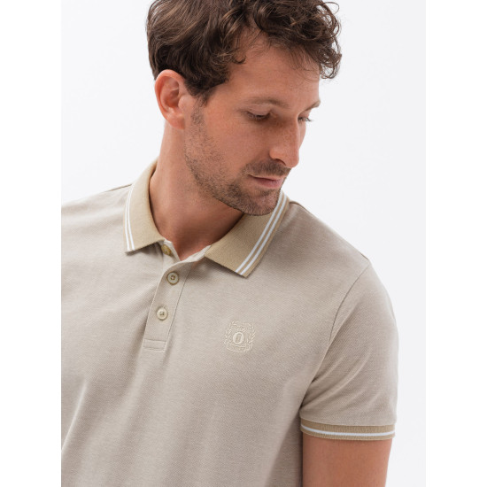 Polo krekls brūns Poli V4 S1618 - T-krekls Polo krekls brūns Poli V4 S1618