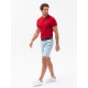 Sarkans polo krekls Karol V3 S1635 - T-krekls Sarkans polo krekls Karol V3 S1635